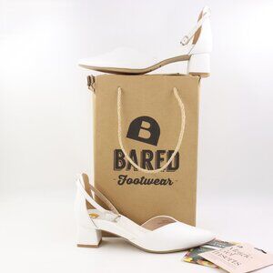 Bared Footwear Women's White Slingback Shoes